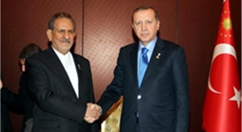 اردوغان:رسانه‌های ایران علیه ما می‌نویسند آنها را کنترل کنید/ جهانگیری:ما علیه شما حرفی نزده‌ایم اما رسانه‌ها در کنترل ما نیستند